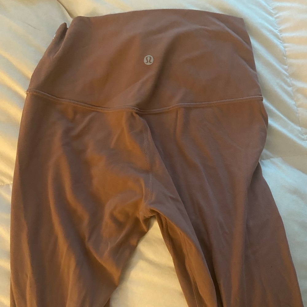 3/4 length lulu align pink leggings size 6